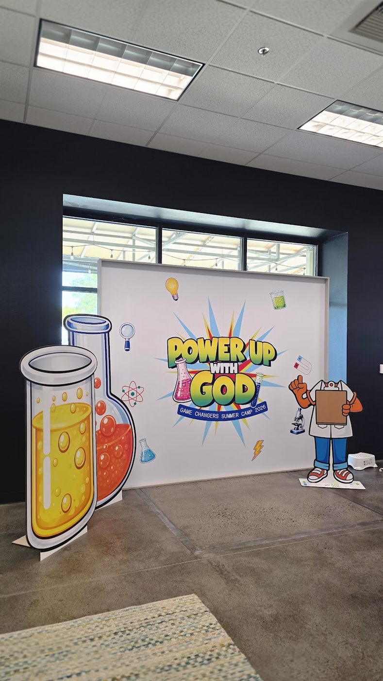Custom event backdrop by Laser Precision