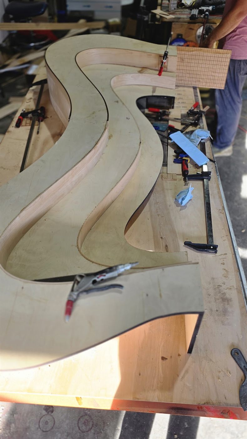 Custom fabrication in progress at Laser Precision